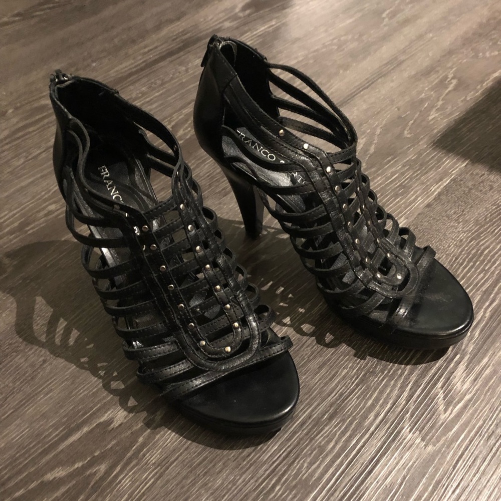 Black Studded Heels